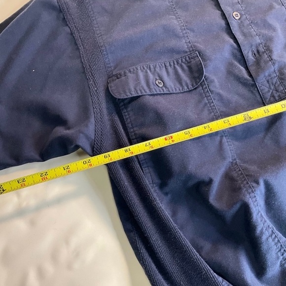 Members Only Collared Bowling Vintage Shirt Adult L Blue Banded Mens - Picture 2 of 4